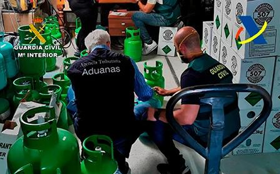 Actuaciones recientes contra el gas refrigerante ilegal en España